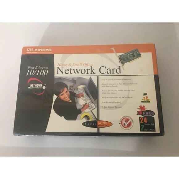 New LinkSys Fast‎ Ethernet 10/100 Home and Small Office Network Card New Sealed - Picture 3 of 6